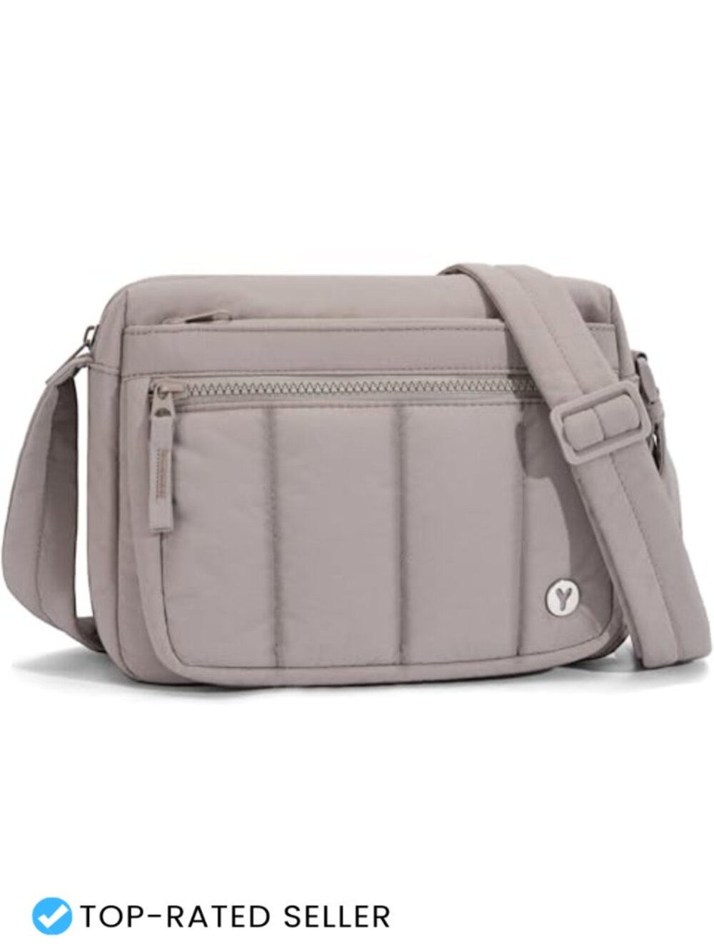 Quilted Puffer Crossbody Bag Lightweight Nylon Travel Purse